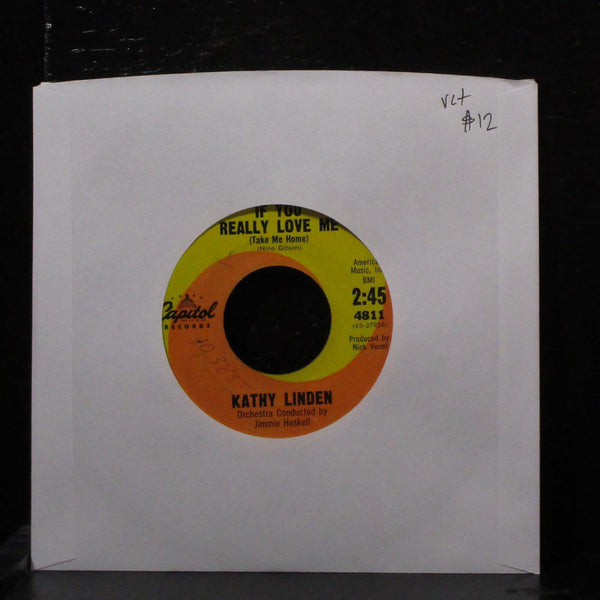 Kathy Linden - If You Really Love Me / Jimmy 7" VG+ Vinyl 45 Capitol 4811 USA - Shuga Records