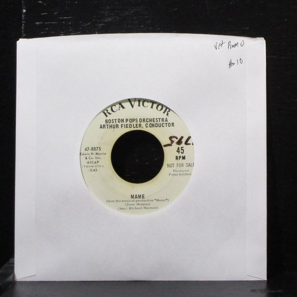 Boston Pops - Mame / The Shadow Of Your Smile 7" VG+ Promo Vinyl 45 RCA 47-8875 - Shuga Records