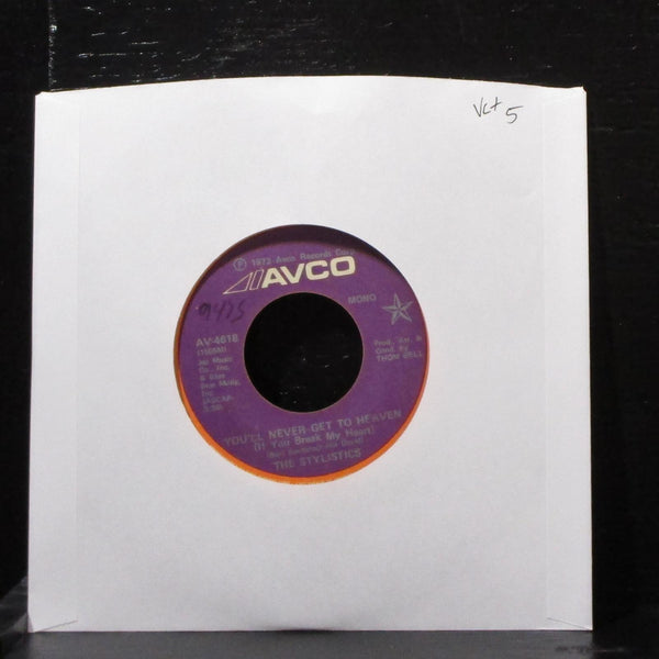 The Stylistics - You'll Never Get To Heaven 7" VG+ Promo Vinyl 45 AV-4618 USA - Shuga Records
