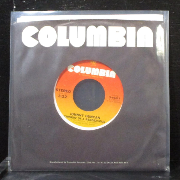 Johnny Duncan - Thinkin' Of A Rendezous 7" Mint- Vinyl 45 Columbia 3-10417 USA - Shuga Records