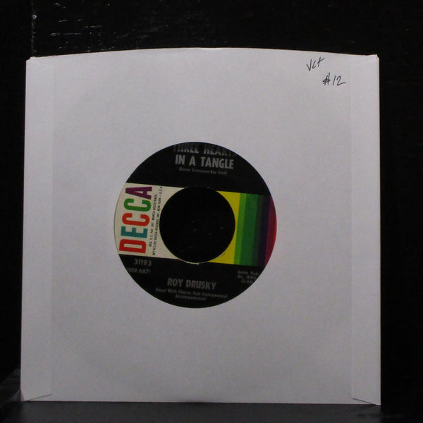 Roy Drusky - Three Hearts In A Triangle 7" VG+ Vinyl 45 Decca 31193 USA 1961 - Shuga Records