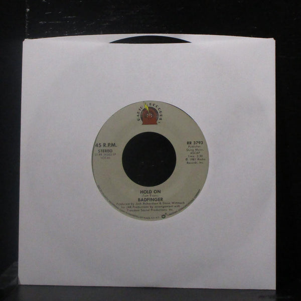 Badfinger - Hold On 7" Mint- Vinyl 45 Radio Records RR 3793 USA 1981 - Shuga Records