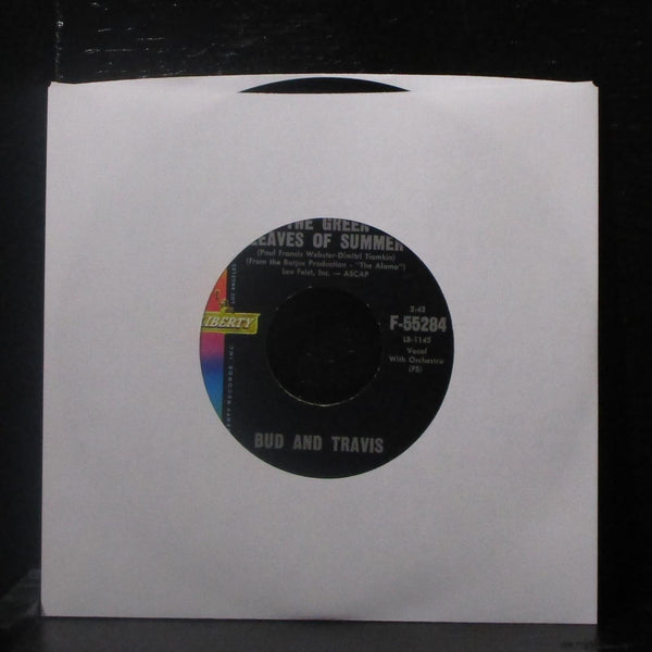 Bud & Travis - Ballad Of The Alamo 7" VG+ Vinyl 45 Liberty F-55284 USA 1960 - Shuga Records