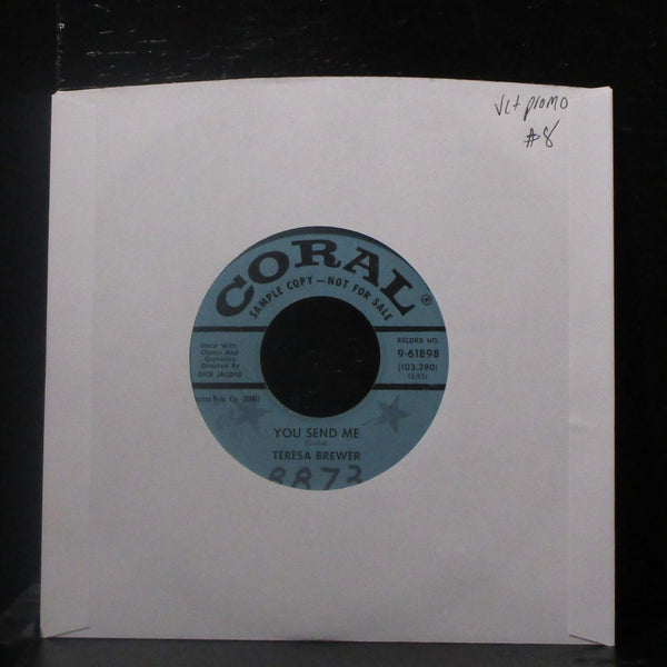 Teresa Brewer - You Send Me / Would I Were 7" VG+ Promo Vinyl 45 USA 1957 - Shuga Records