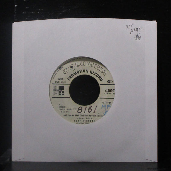 Tony Bennett - One For My Baby / No Hard Feelings 7" VG+ Promo Vinyl 45 4-40907 - Shuga Records