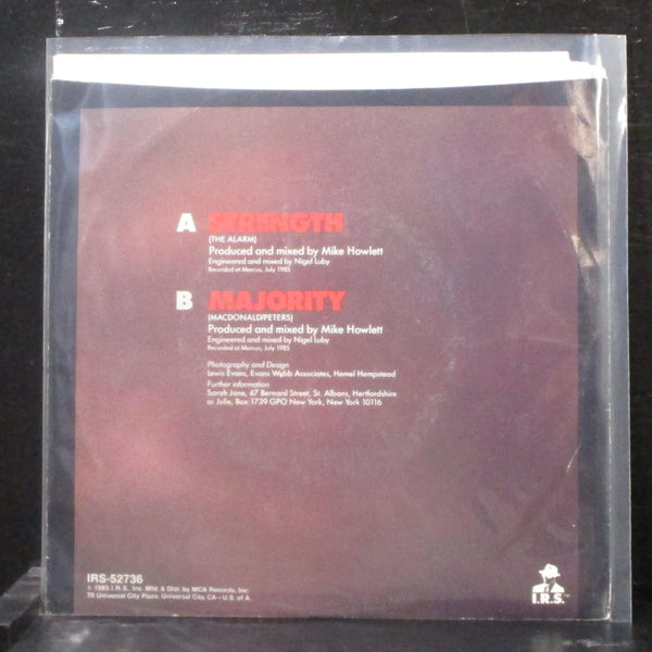 Alarm - Strength / Majority 7" Mint- Vinyl 45 IRS-52736 USA 1985 - Shuga Records