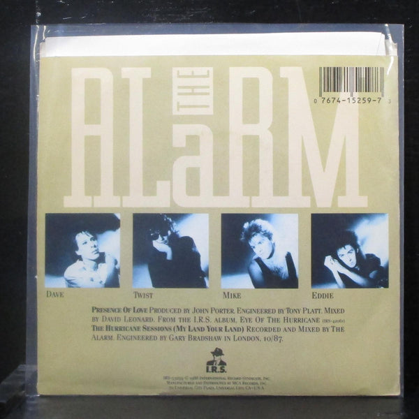 The Alarm - Presence Of Love 7" VG+ Promo Vinyl 45 IRS-53259 USA 1987 - Shuga Records