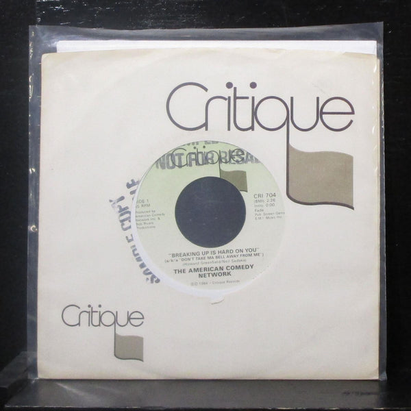 American Comedy Network - Breaking Up Is Hard To Do 7" Mint- Promo Vinyl 45 - Shuga Records