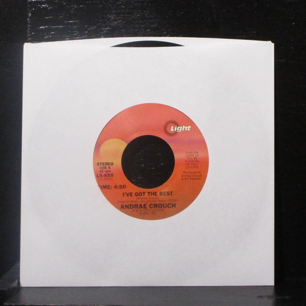 Andrae Crouch - I'll Be Thinking Of You 7" VG+ Vinyl 45 Light LS-655 USA 1979 - Shuga Records