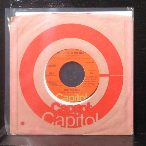Helen Reddy - Somewhere In The Night 7" Mint- Vinyl 45 Capitol 4192 USA 1975 - Shuga Records