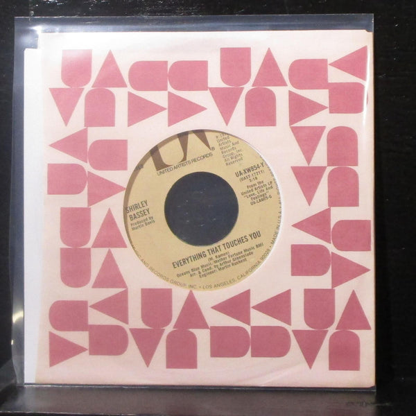 Shirley Bassey - If I Never Sing Another Song 7" VG+ Vinyl 45 UA-XW854-Y USA - Shuga Records
