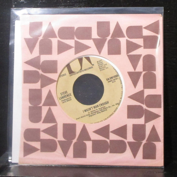 Steve Lawrence - Every Time I Sing A Song 7" Mint- Vinyl 45 UA-XW1050 USA 1977 - Shuga Records