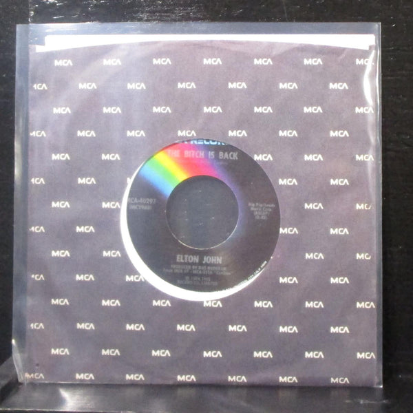 Elton John - The Bitch Is Back / Cold Highway 7" Mint- Vinyl 45 MCA-40297 USA - Shuga Records