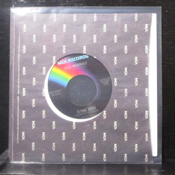 Elton John - The Bitch Is Back / Cold Highway 7" Mint- Vinyl 45 MCA-40297 USA - Shuga Records