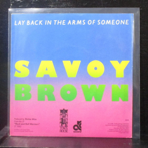 Savoy Brown - Lay Back In The Arms Of Someone 7" Mint- Vinyl 45 Town House 1054 - Shuga Records