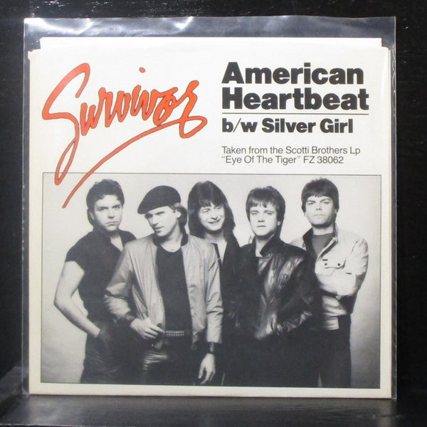 Survivor - American Heartbeat / Silver Girl 7" Mint- Vinyl 45 ZS4 03213 USA 1982 - Shuga Records