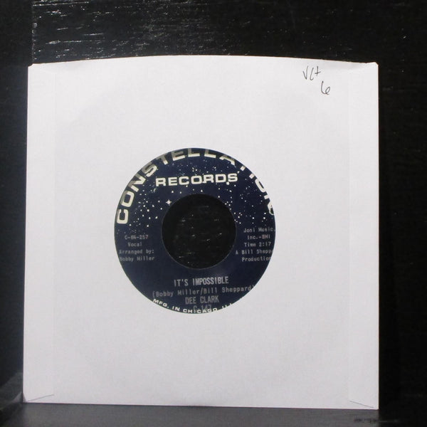 Dee Clark - It's Impossible / T.C.B. 7" VG+ Vinyl 45 Constellation C-147 USA - Shuga Records