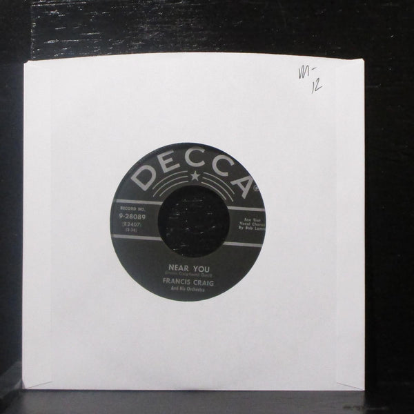 Francis Craig - Near You / Stars & Stripes Medley 7" Mint- Vinyl 45 9-28089 USA - Shuga Records