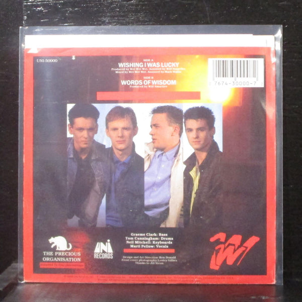 Wet Wet Wet - Wishing I Was Lucky 7" Mint- Promo Vinyl 45 UNI-50000 USA 1987 - Shuga Records