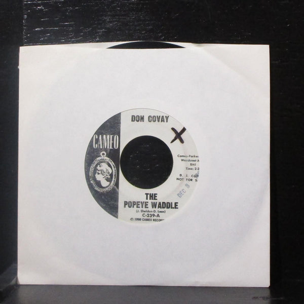 Don Covay - The Popeye Waddle 7" VG Promo Vinyl 45 Cameo C-239 USA 1960 - Shuga Records