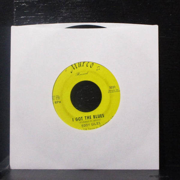 Eddy Giles - Losin' Boy / I Got The Blues 7" VG Vinyl 45 Murco 1031 USA 1966 - Shuga Records