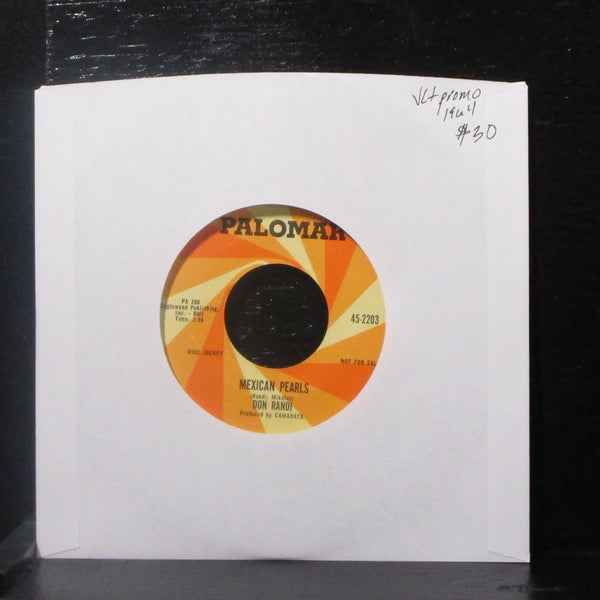 Don Randi - Mexican Pearls 7" VG+ Promo Vinyl 45 Palomar 45-2203 USA 1964 - Shuga Records