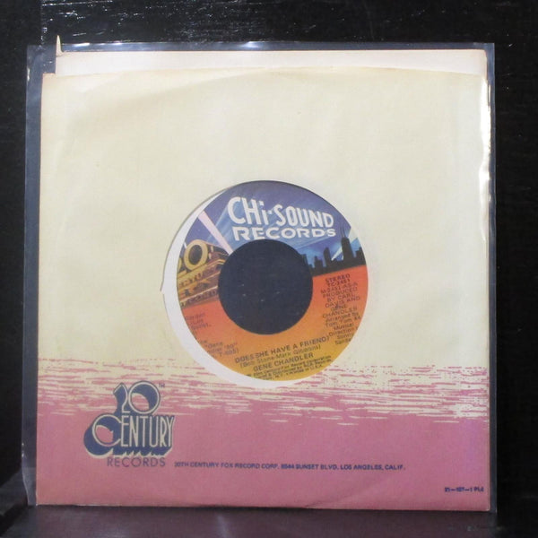 Gene Chandler - Does She Have A Friend? 7" Mint- Vinyl 45 TC-2451 USA 1980 - Shuga Records