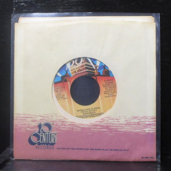 Photoglo - When Love Is Gone / Faded Blue 7" Mint- Vinyl 45 TC-2458 USA 1980 - Shuga Records