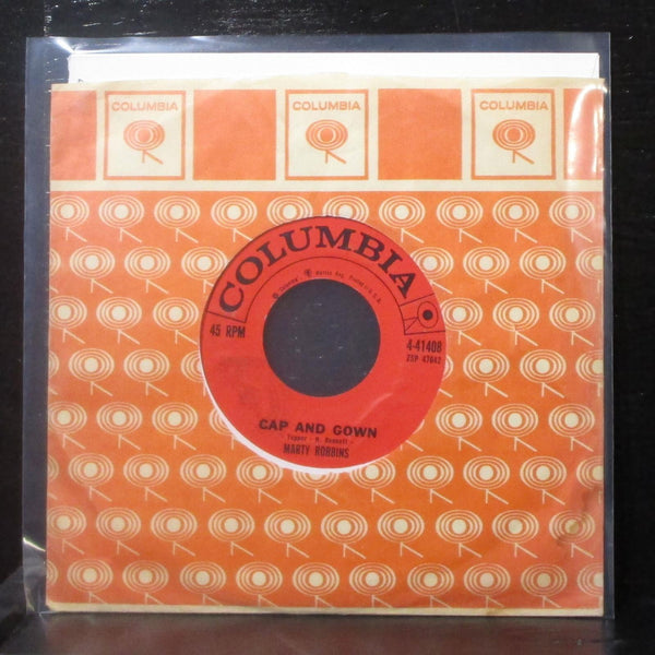 Marty Robbins - Cap And Gown 7" VG+ Vinyl 45 Columbia 4-41408 USA 1959 - Shuga Records