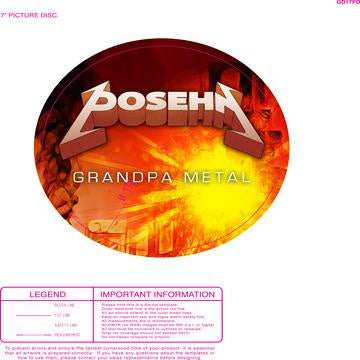 Posehn - Grandpa Metal - New 7" Single 2020 Megaforce Europe Import Vinyl Picture Disc - Heavy Metal