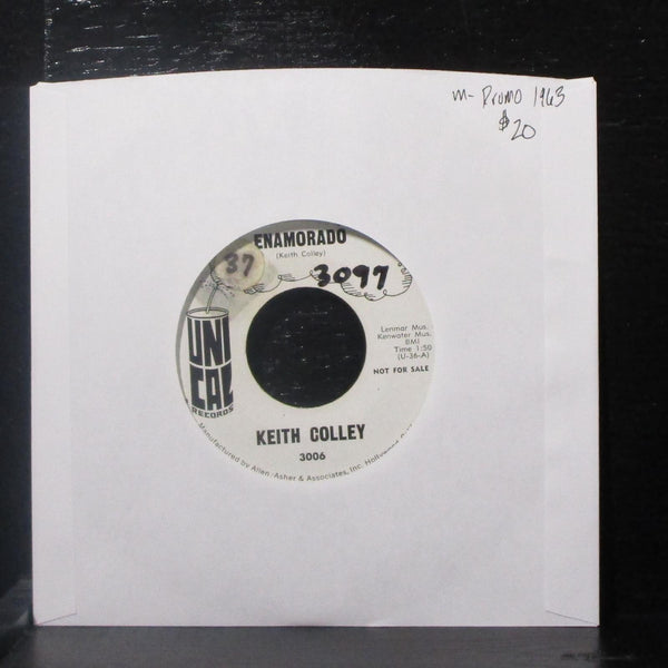 Keith Colley - No-Joke / Enamorado 7" Mint- Vinyl 45 Unical 3006 USA 1963 - Shuga Records
