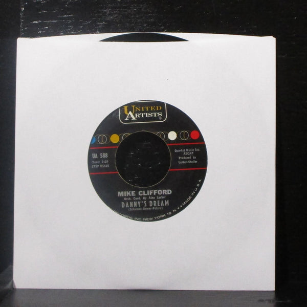 Mike Clifford - One Boy Too Late / Danny's Dream 7" VG+ Vinyl 45 UA 588 USA 1963 - Shuga Records