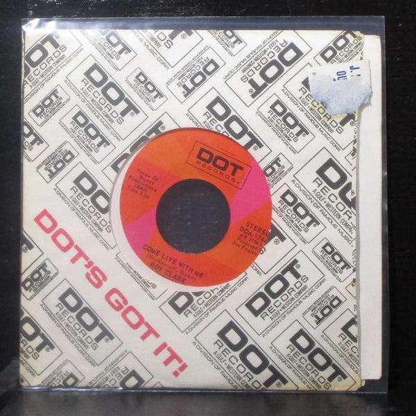 Roy Clark - Darby's Castle / Come Live With Me 7" VG+ Vinyl 45 Dot DOA-17449 - Shuga Records