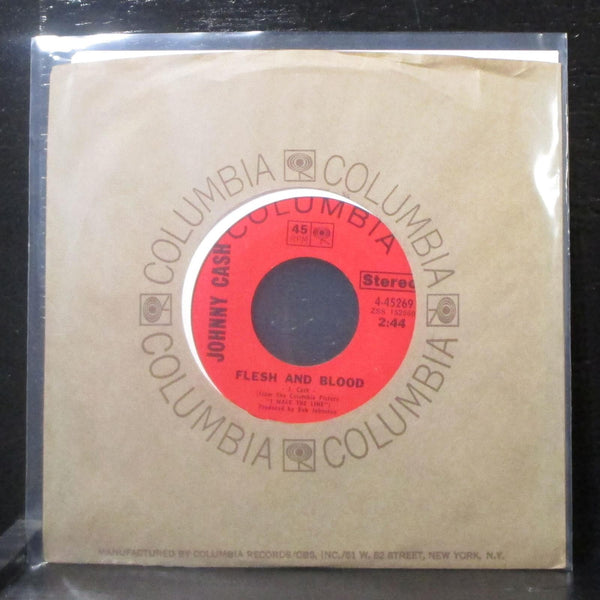 Johnny Cash - Flesh And Blood 7" Mint- Vinyl 45 Columbia 4-45269 USA 1970 - Shuga Records