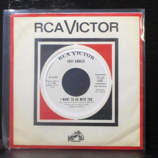 Eddy Arnold - I Want To Go With You 7" VG+ Promo Vinyl 45 RCA 47-8749 USA 1965 - Shuga Records