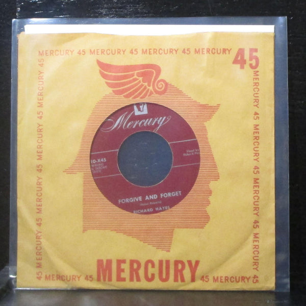 Richard Hayes - Forgive And Forget 7" VG+ Vinyl 45 Mercury 5910-X45 USA 1952 - Shuga Records