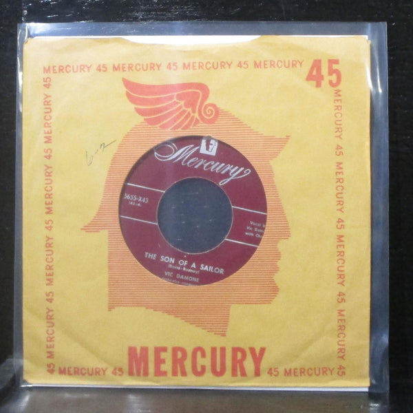 Vic Damone - The Son Of A Sailor / Longing For You 7" VG+ Vinyl 45 5655-X45 USA - Shuga Records
