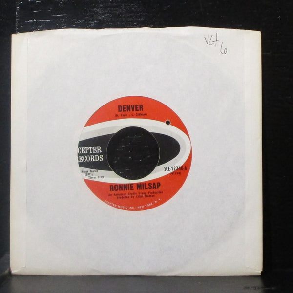 Ronnie Milsap - Denver 7" VG+ Vinyl 45 Scepter SCE-12246 USA 1968 - Shuga Records