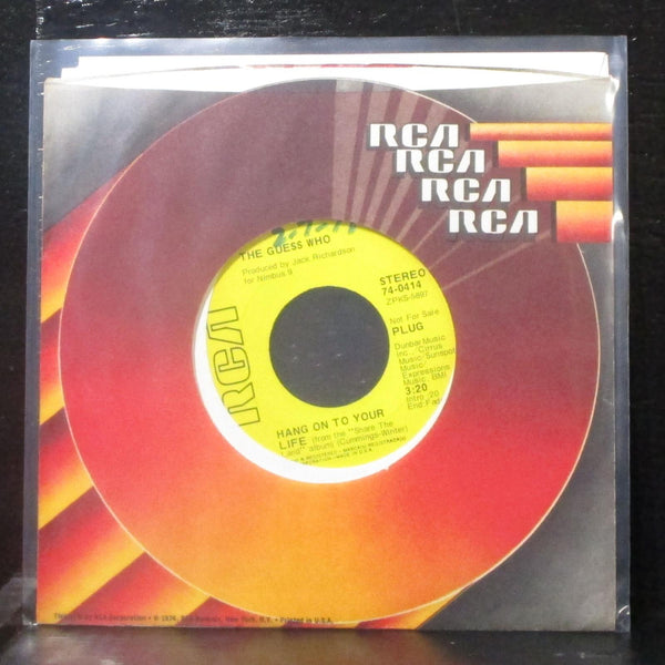 The Guess Who - Hang On To Your Life 7" VG+ Promo Vinyl 45 RCA 74-0414 USA 1971 - Shuga Records