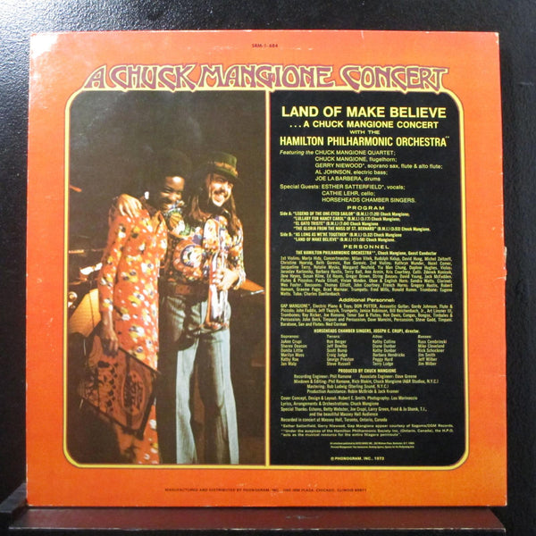 Chuck Mangione - Land Of Make Believe A Chuck Mangione Concert LP VG+ SRM-1-684 - Shuga Records
