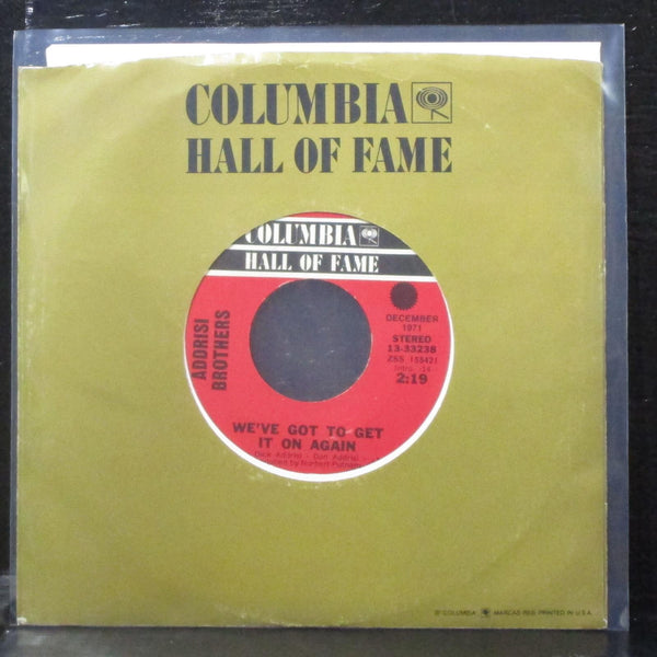 Addrisi Brothers - We've Got To Get It On Again 7" Mint- Vinyl 45 Columbia USA - Shuga Records