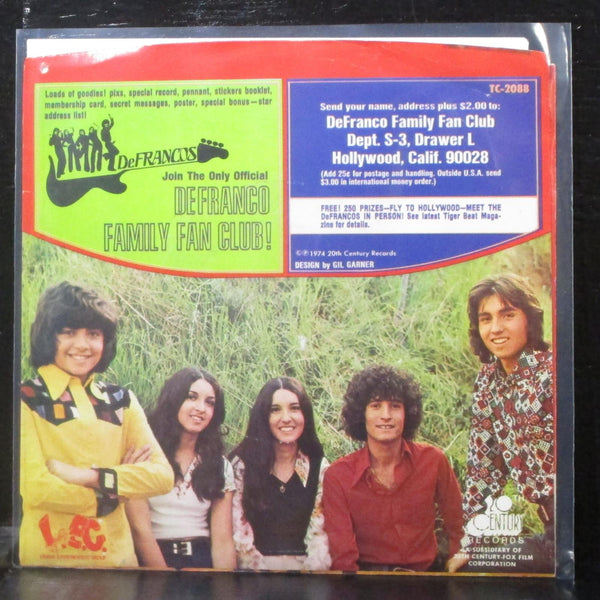The DeFranco Family - Save The Last Dance For Me 7" VG+ Vinyl 45 TC-2088 USA - Shuga Records