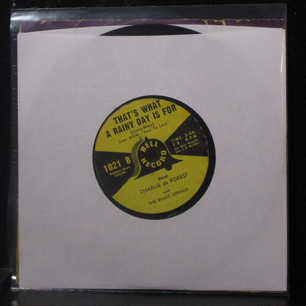 Charlie de Forest - Look Out! I'm Romantic 7" VG+ Vinyl 78 Bell 1021 USA 1954 - Shuga Records