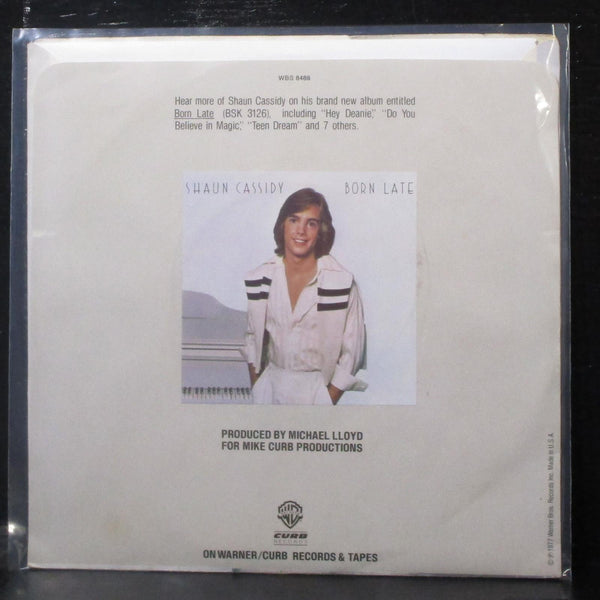 Shaun Cassidy - Hey Deanie / Strange Sensation 7" Mint- Vinyl 45 WBS 8488 USA - Shuga Records