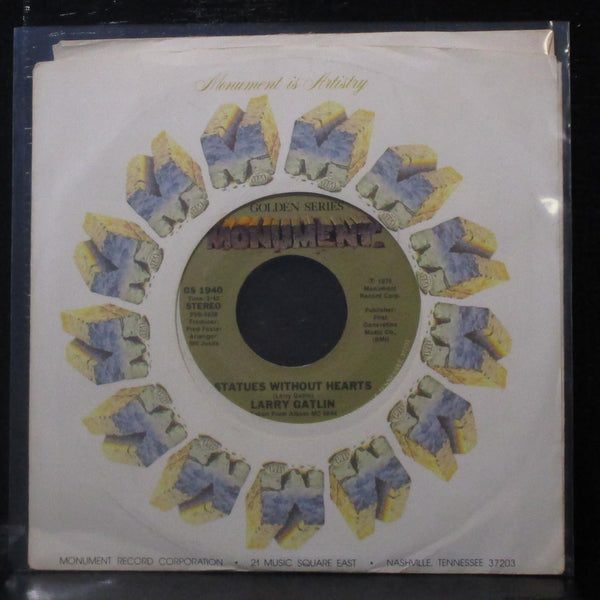 Larry Gatlin - Statues Without Hearts / I Don't Wanna Cry 7" VG+ Vinyl 45 - Shuga Records
