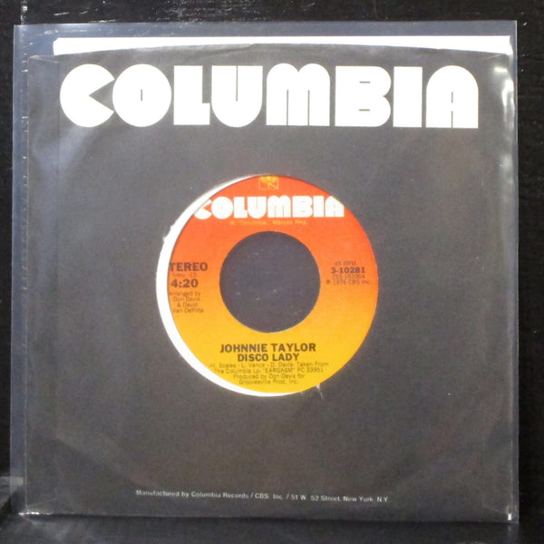 Johnnie Taylor - Disco Lady / You're The Best In The World 7" VG+ Vinyl 45 USA - Shuga Records
