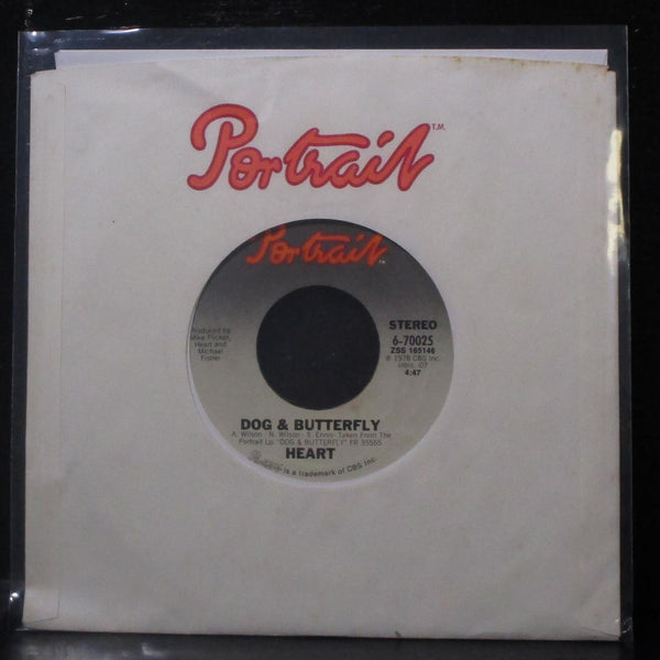 Heart - Dog & Butterfly / Mistral Wind 7" VG+ Vinyl 45 Portrait 6-70025 USA 1978 - Shuga Records
