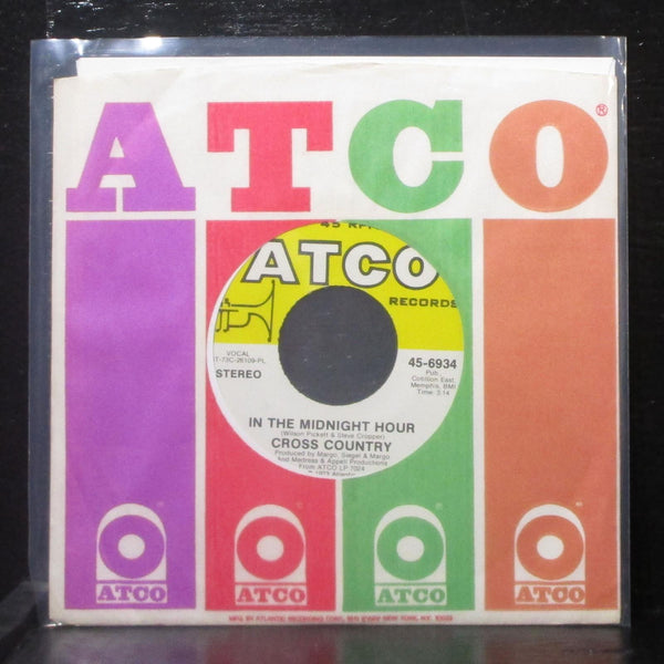 Cross Country - In The Midnight Hour / A Smile Song 7" Mint- Vinyl ATCO 45-6934 - Shuga Records