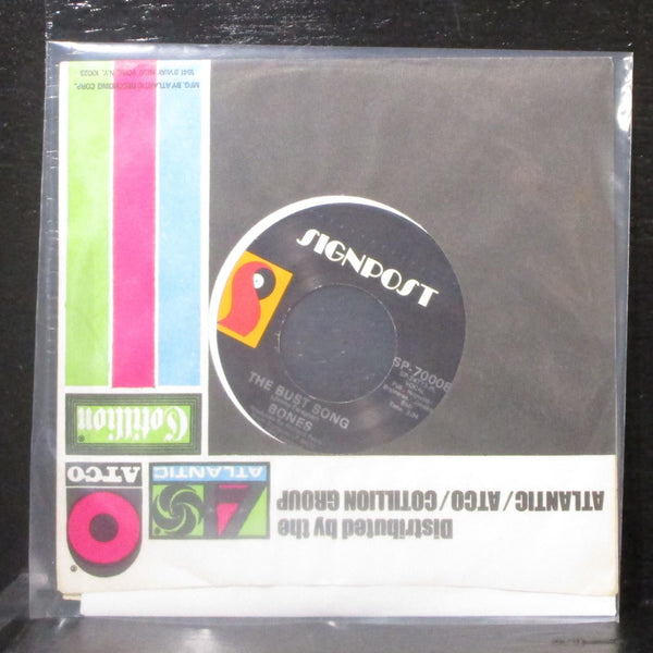 Bones - Roberta / The Bust Song 7" VG+ Vinyl 45 Signpost SP-70008 USA 1972 - Shuga Records