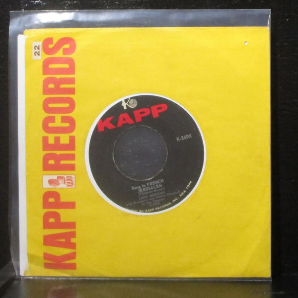 Jane Morgan - In Jerusalem 7" VG Vinyl 45 Kapp K-369X USA - Shuga Records